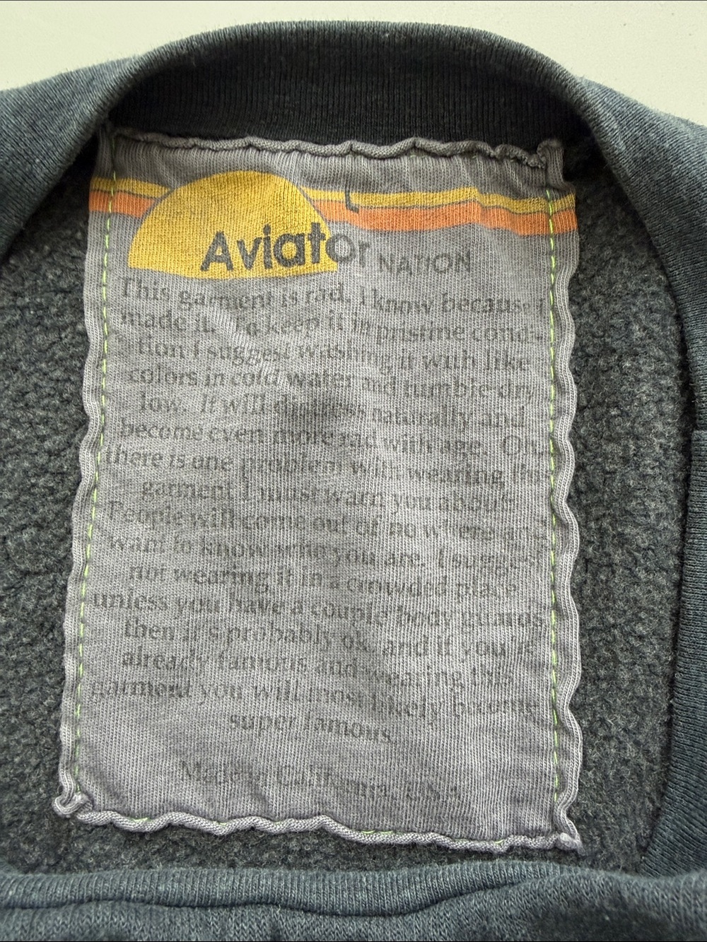 Aviator Nation Relaxed Venice Crew Sweatshirt - Picture 4 of 10